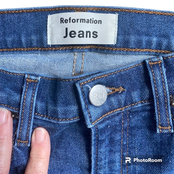 Reformation High & Skinny Ankle Jeans in Geneva Wash Size 26 - Picture 5 of 14